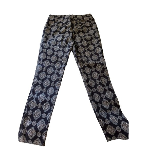 💖ANN TAYLOR PETITE navy print pant size 0P - Picture 5 of 7